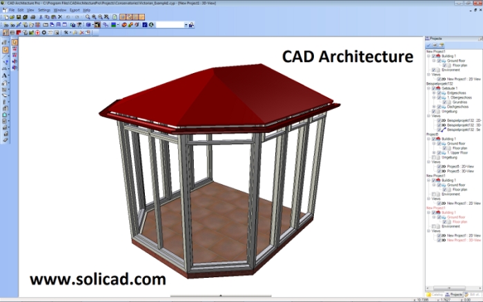 CAD Architecture - konstrukční kancelář SoliCAD, s.r.o. - strojírenství, energetika, automobilový průmysl